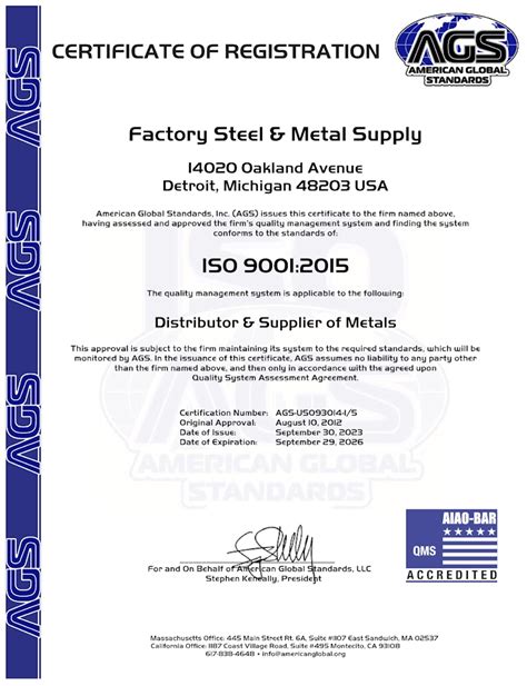 iso certified metal fabrication|iso certification in metal manufacturing.